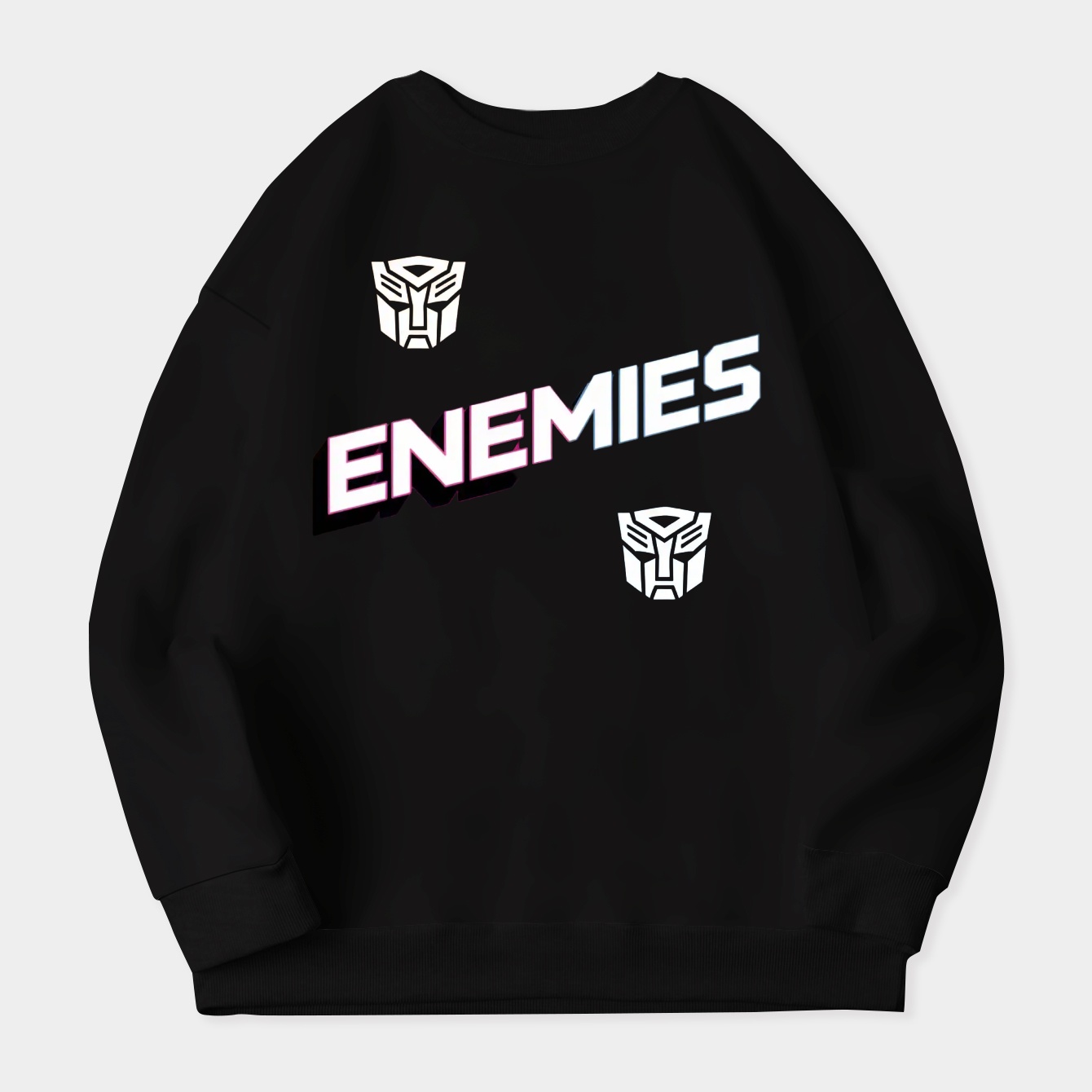 Transformers Enemies Split Women's Crewneck Sweatshirt