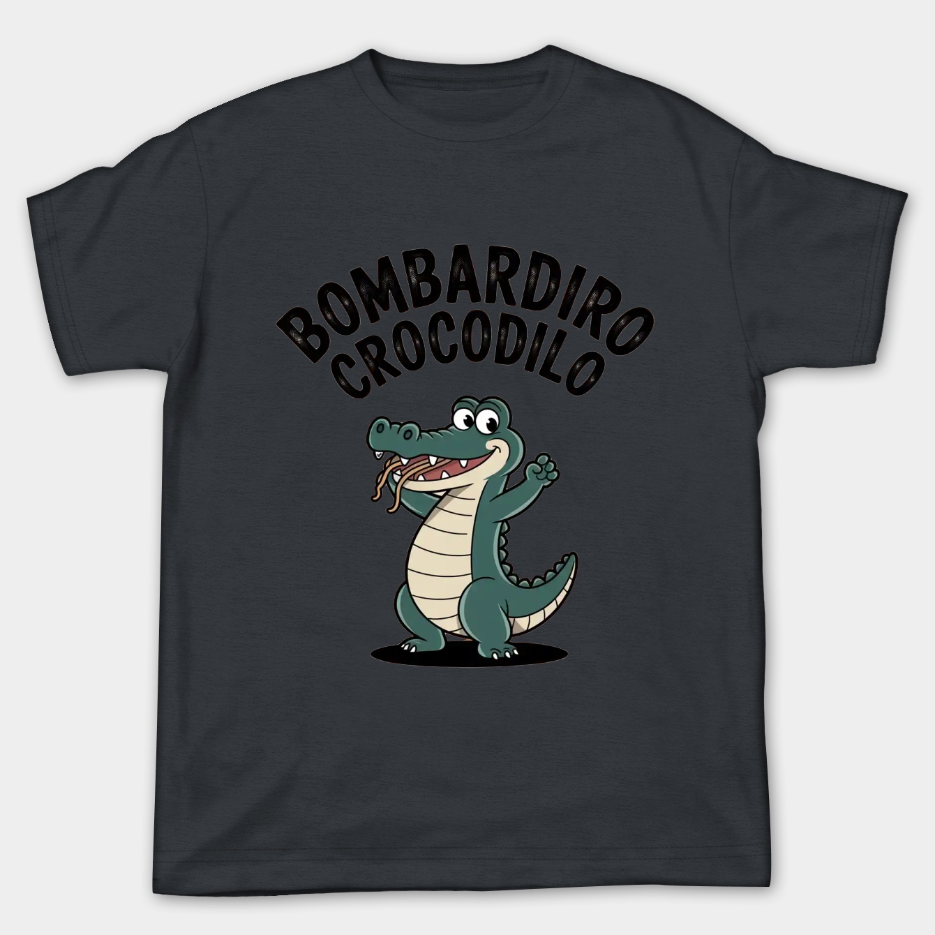 Bombardiro Crocodilo Spaghetti Mustache