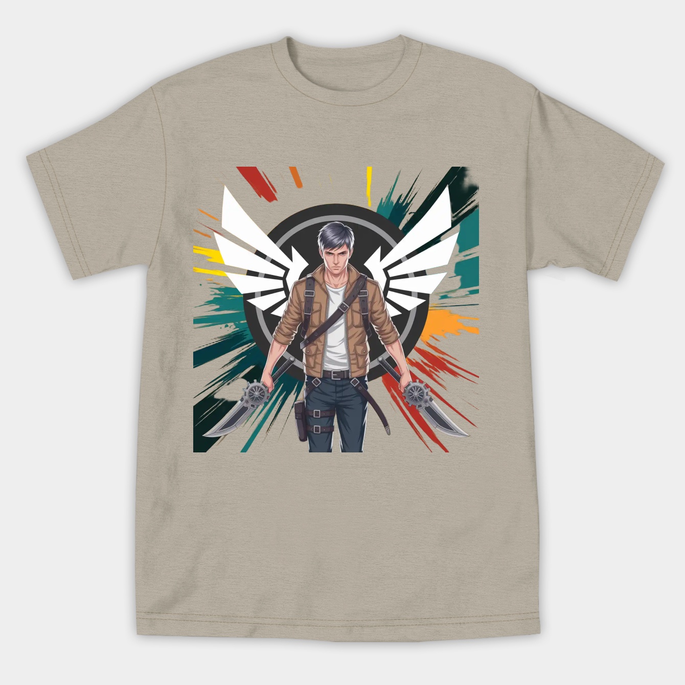 Levi Ackerman Dynamic Splash Women's Athletic Performance T-Shirt