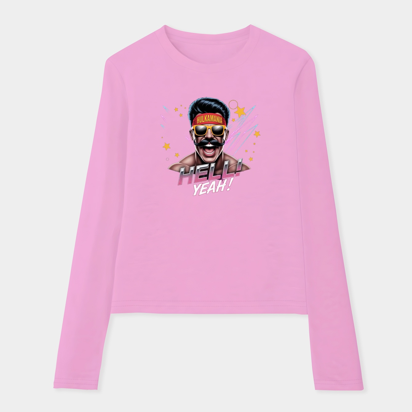 Hulk Hogan Poster Retro Yeah Women's Soft Long Sleeve T-Shirt