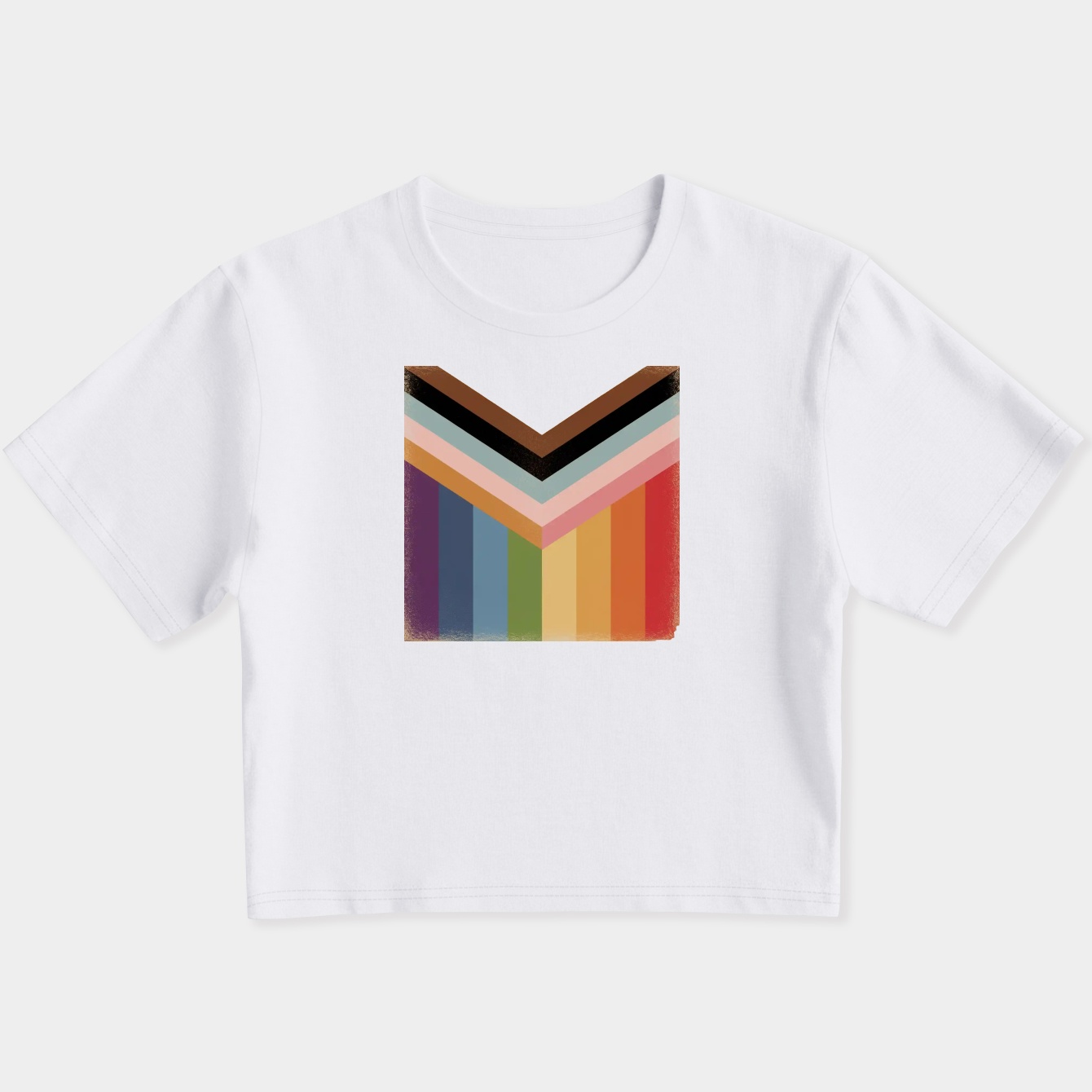 Modern Pride Flag Design Women's Slim Fit Baby Tee