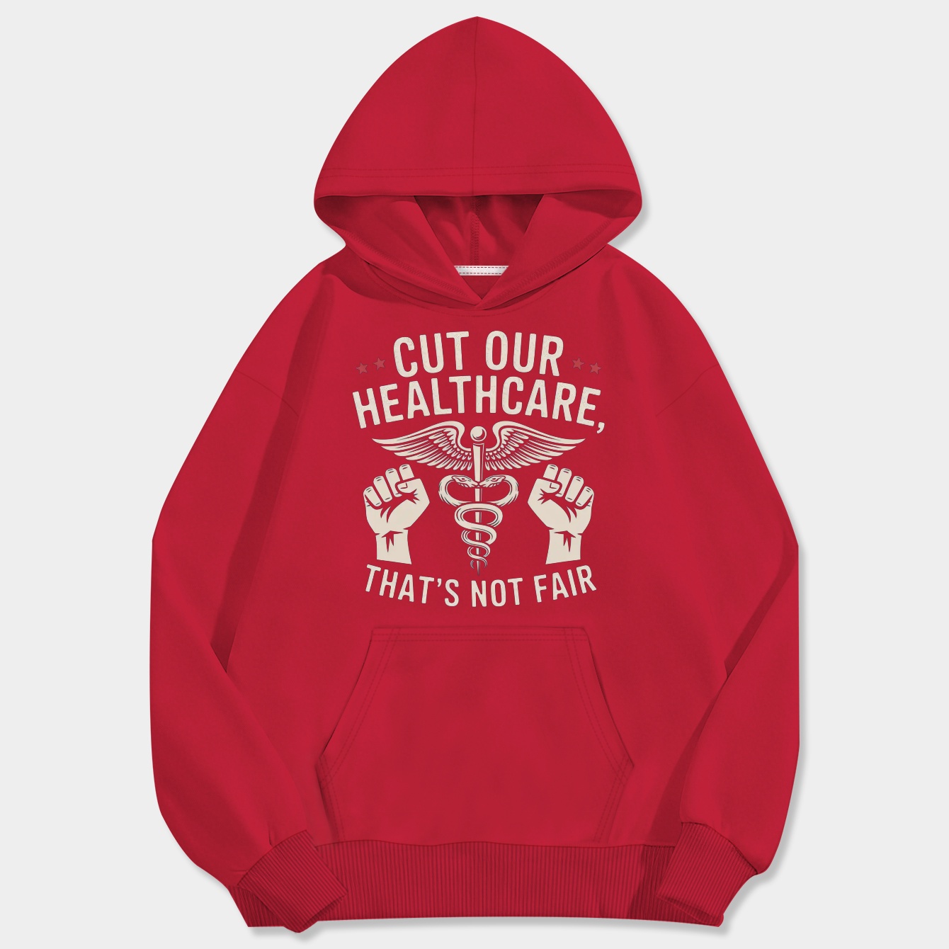Healthcare Justice: Stand for Fairness Men's Big & Tall Hoodie