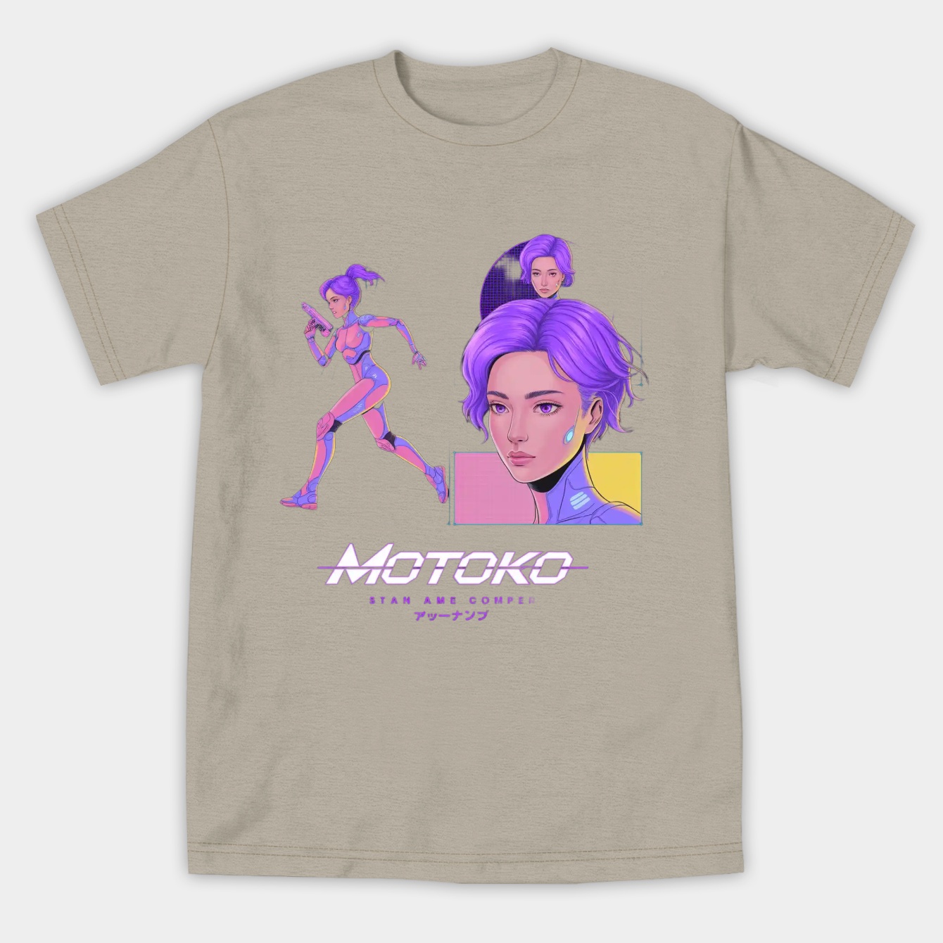 Ghost in the Shell Motoko Schematic Women's Athletic Performance T-Shirt