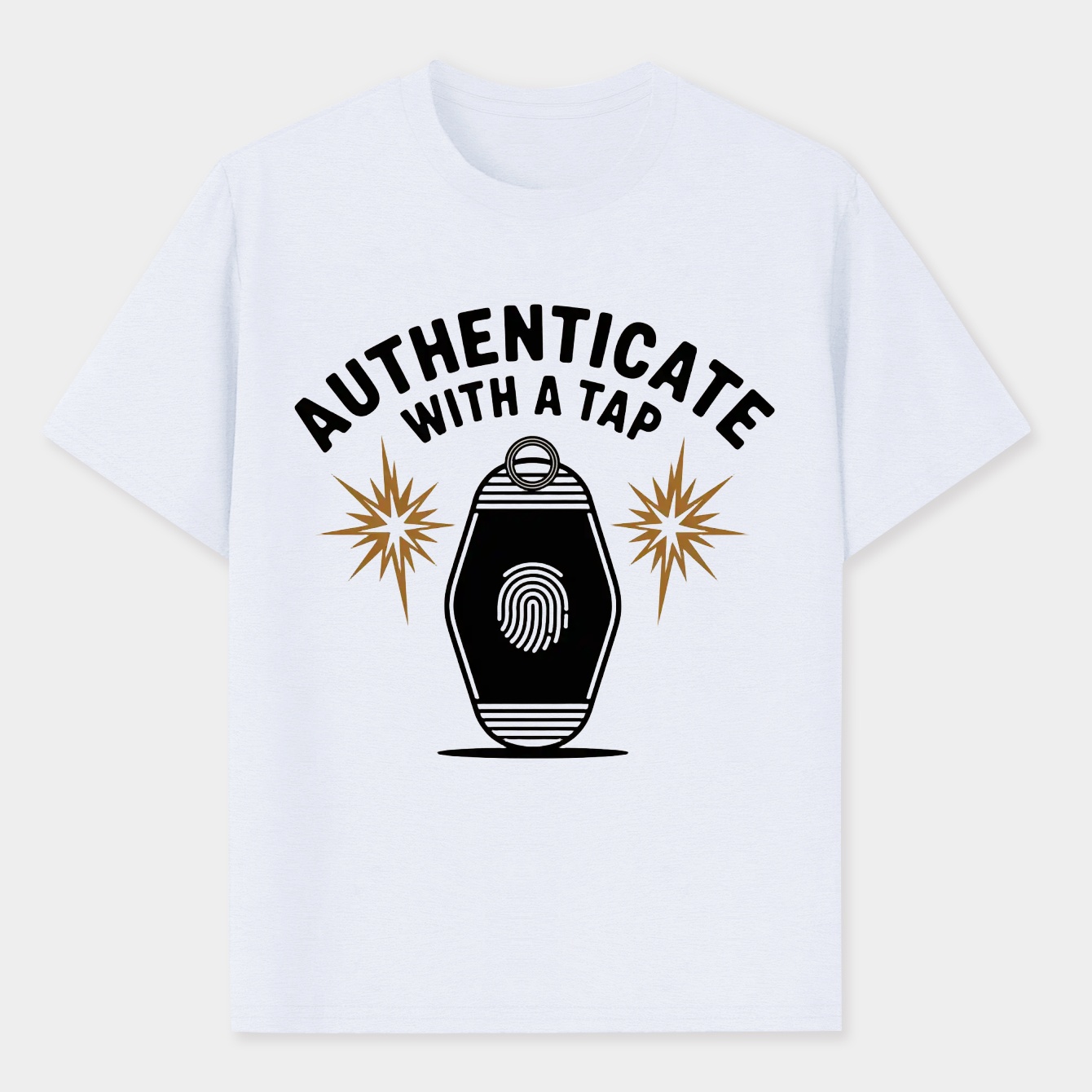 Authenticate With a Tap Retro Key Men's Performance Athletic T-Shirt