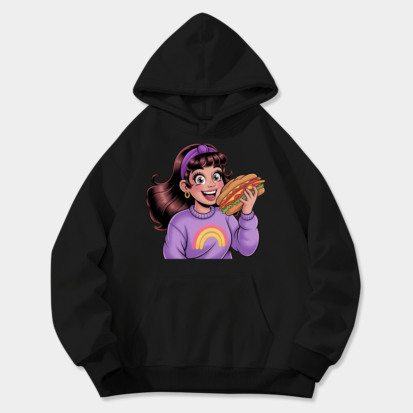 Gravity Falls Sandwich Mabel Women's Plus Size Hoodie