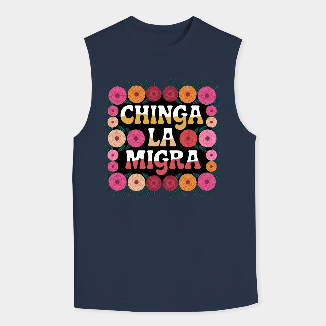 chinga la migra Men's Big & Tall Tank Top