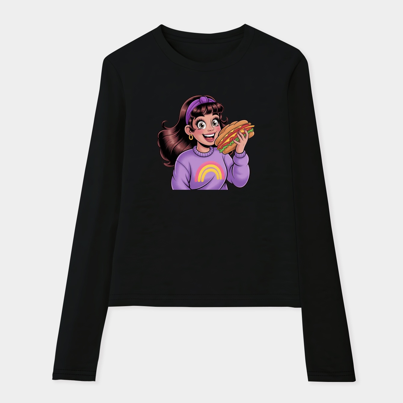 Gravity Falls Sandwich Mabel Women's Soft Long Sleeve T-Shirt