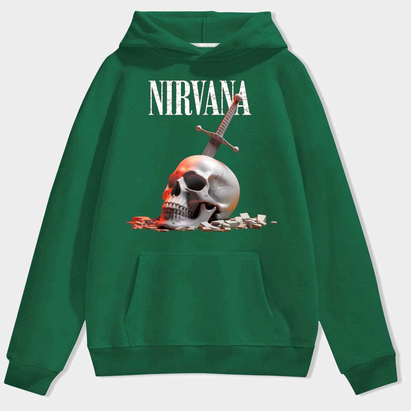 Nirvana Skull Sword Men's Hoodie