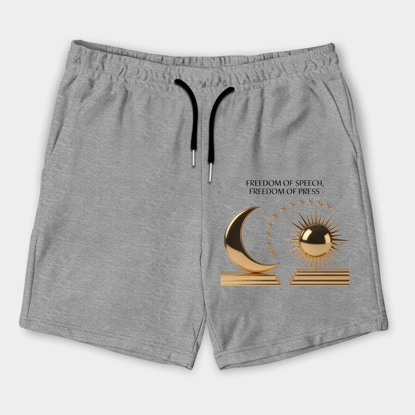 Golden Sun Moon Bill of Rights Men's Shorts