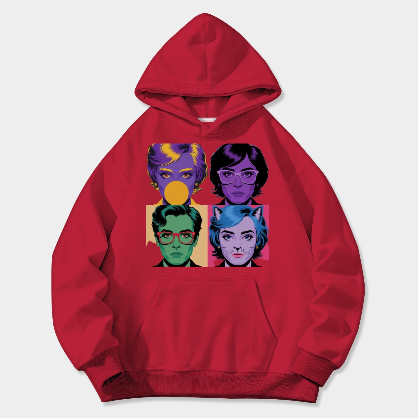 Dandadan Anime Eyes Panel Women's Plus Size Hoodie