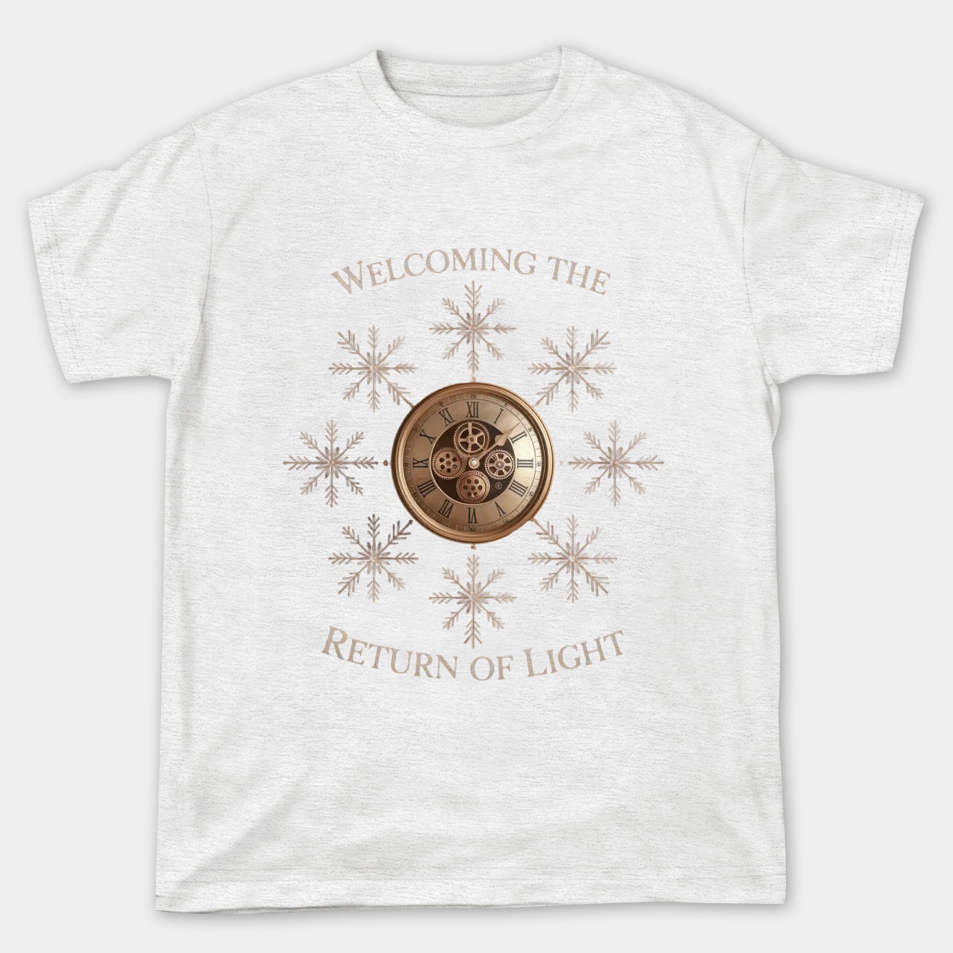 Steampunk Solstice Clock Celebration Women's Plus Size T-shirt
