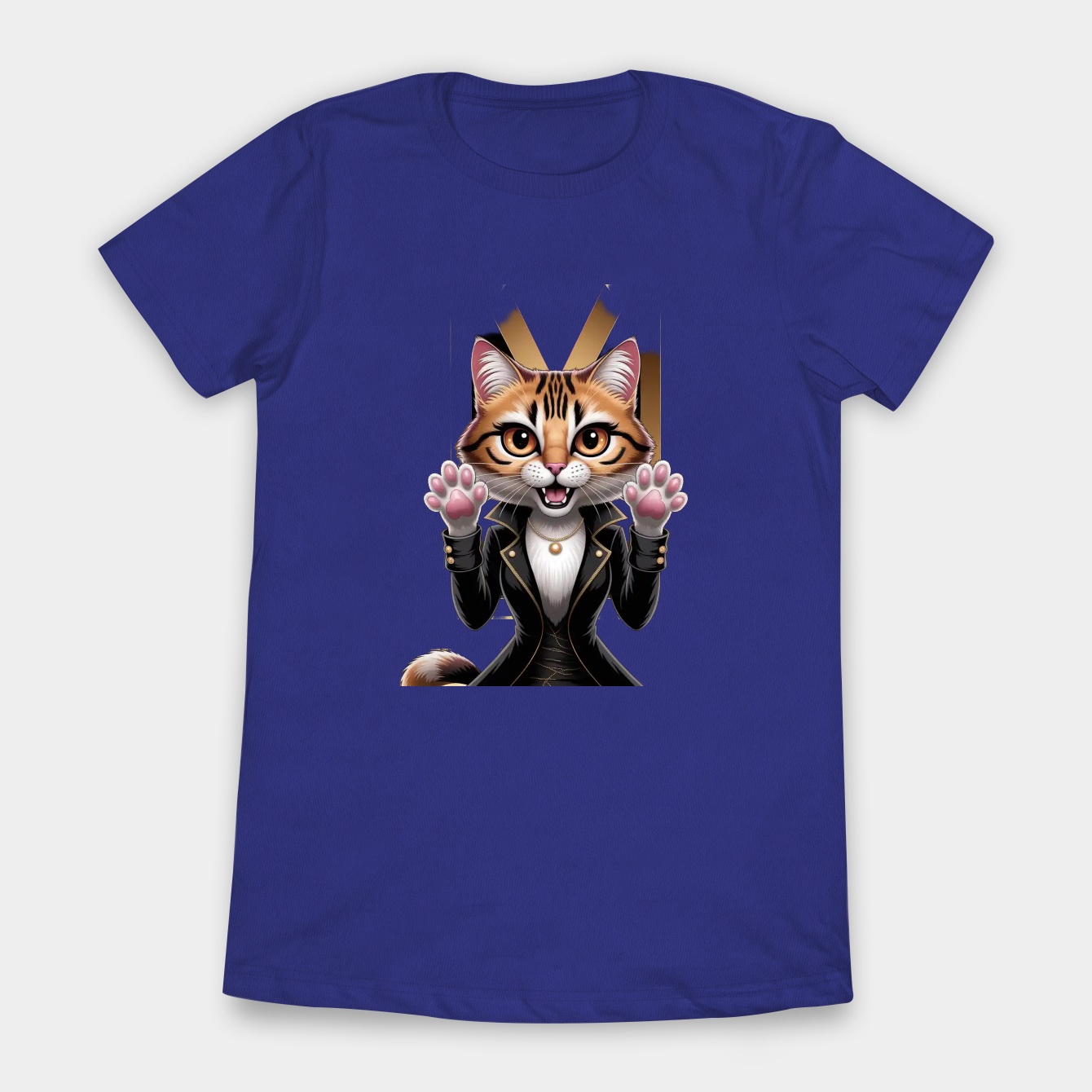 Golden Kitty White Monogram