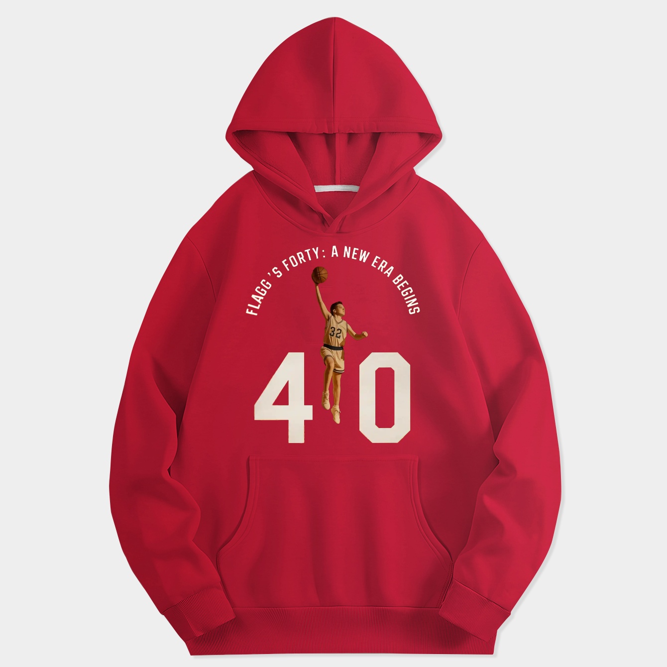 Flagg’s Forty Vintage Basketball Milestone Women's Hoodie