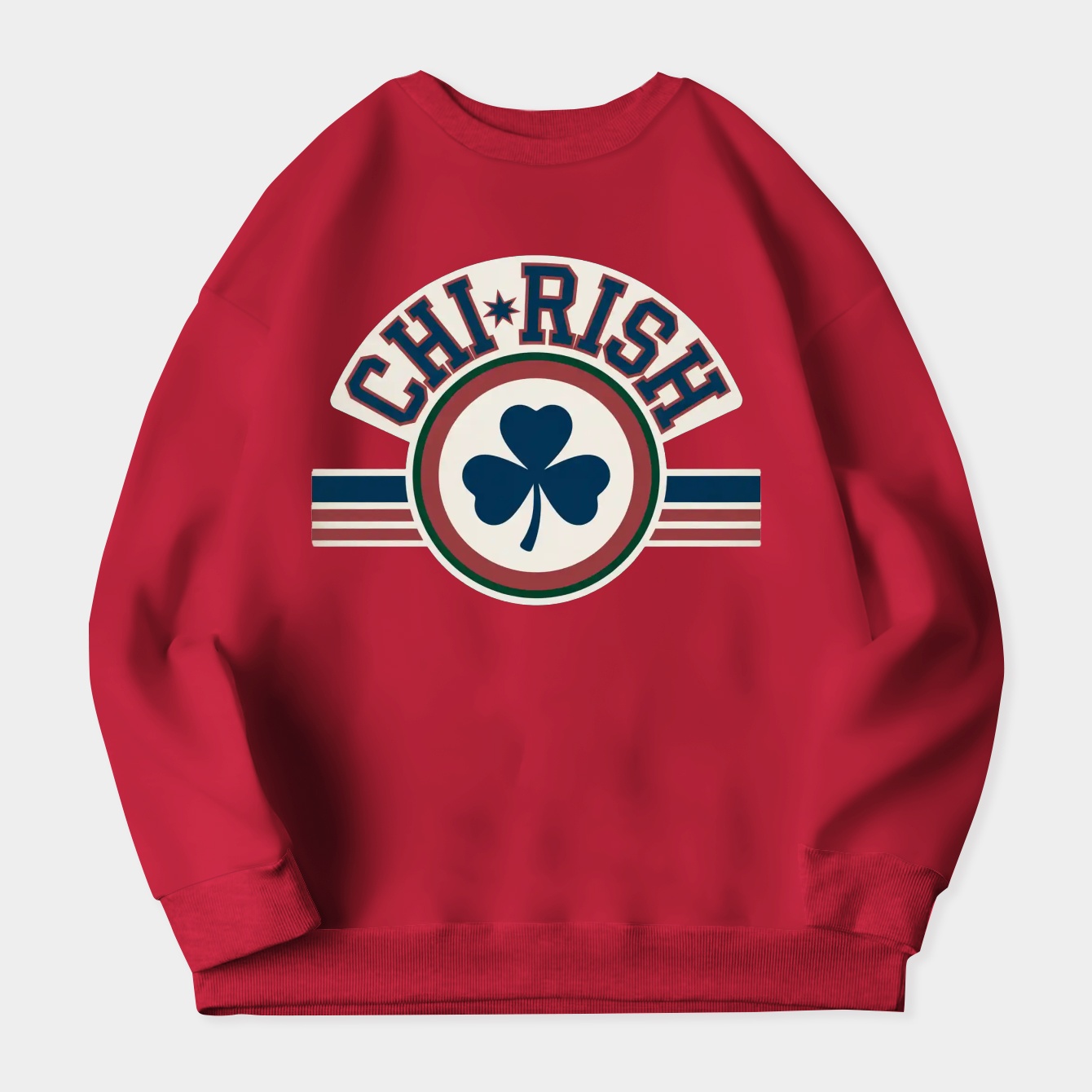 CHI-RISH Shamrock Emblem Women's Plus Size Sweatshirt