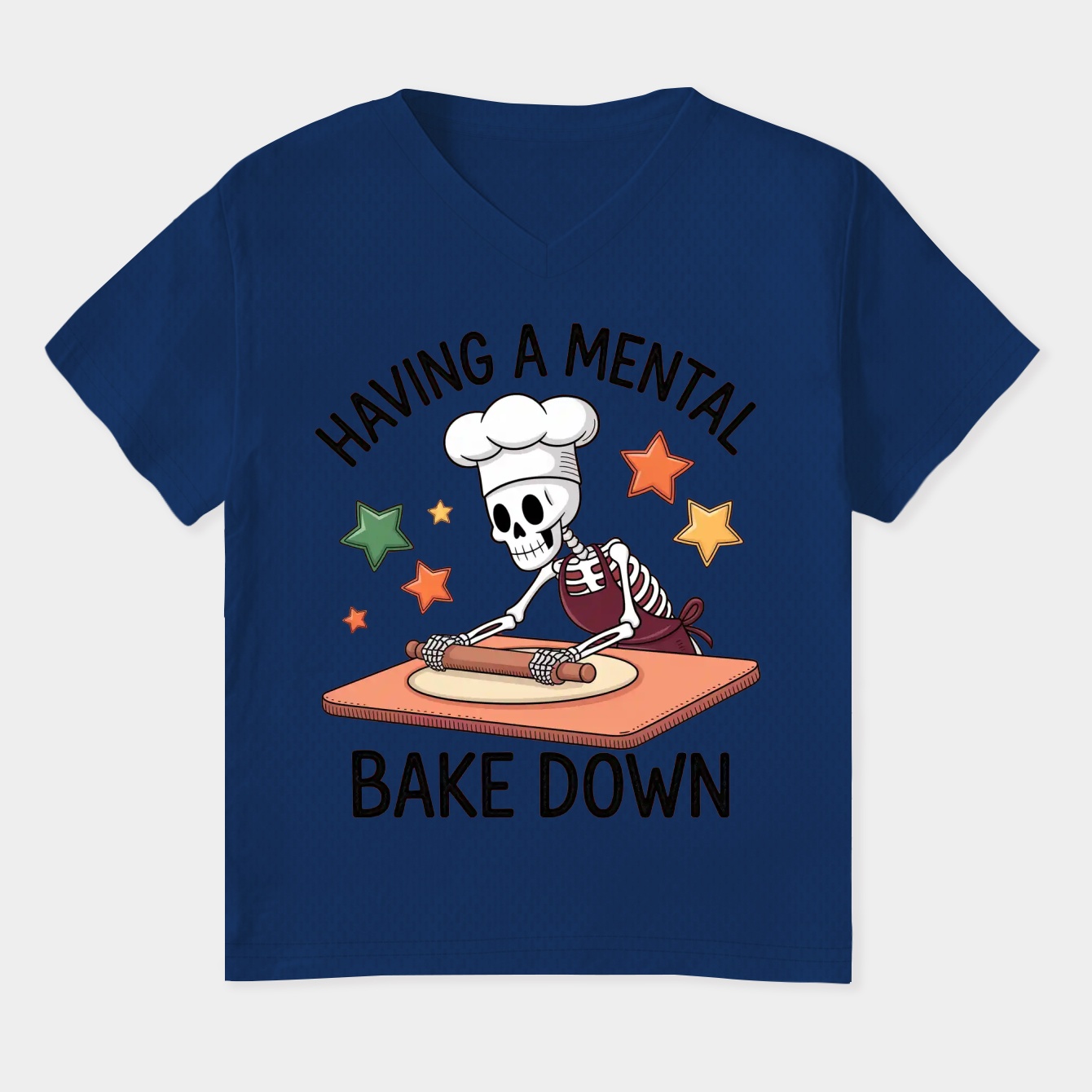 Having A Mental Bake Down Women's Plus Size V-Neck T-Shirt