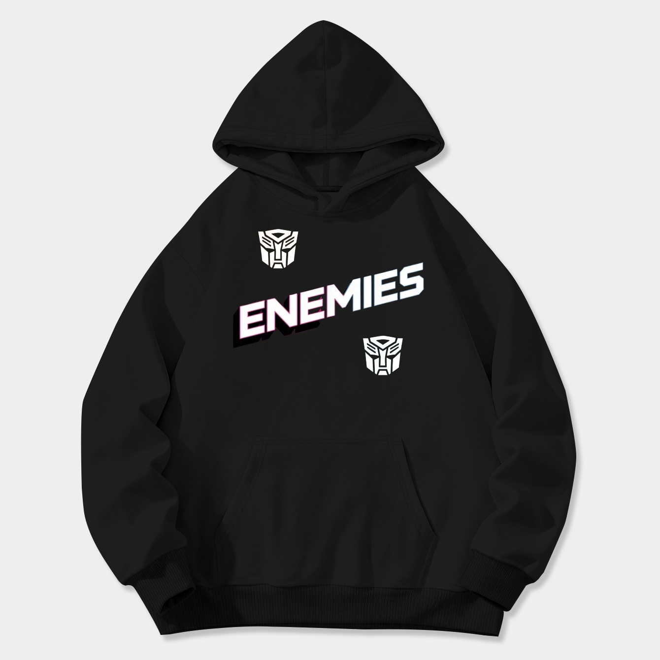 Transformers Enemies Split Women's Plus Size Hoodie