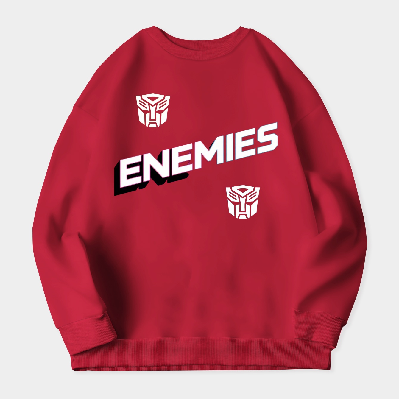 Transformers Enemies Split Women's Plus Size Sweatshirt