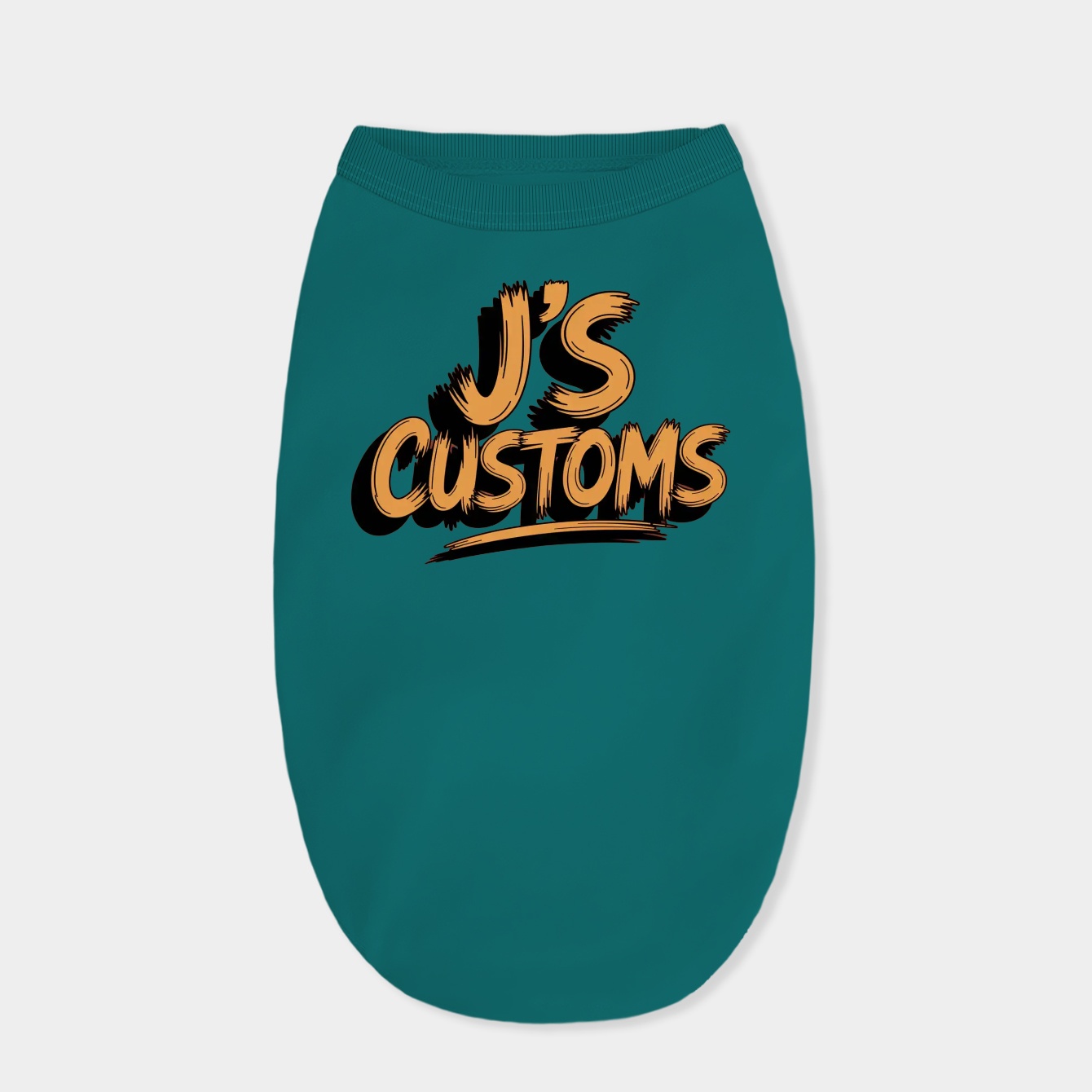 Js Customs MANIA yellow Dog Shirt
