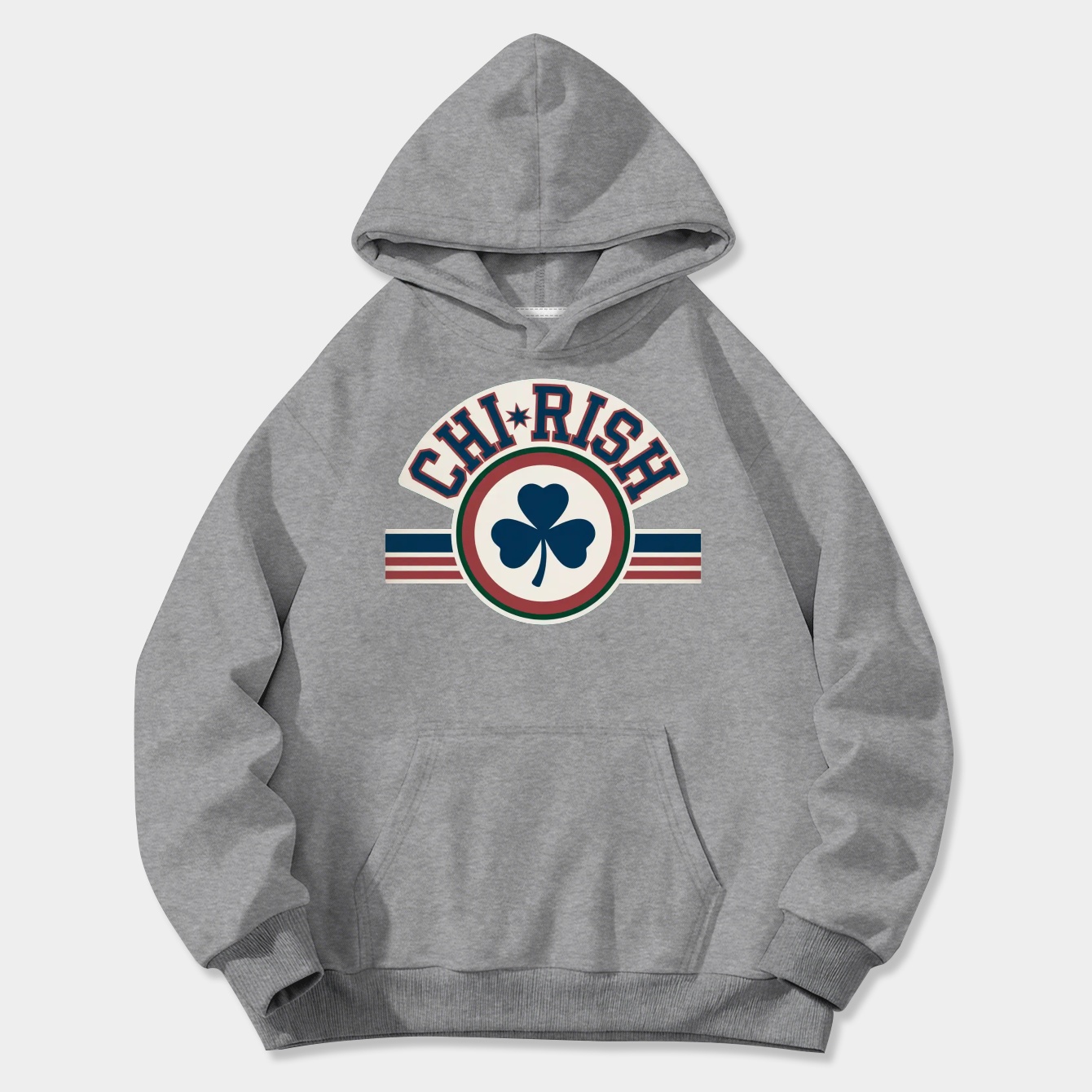 CHI-RISH Shamrock Emblem Women's Plus Size Hoodie