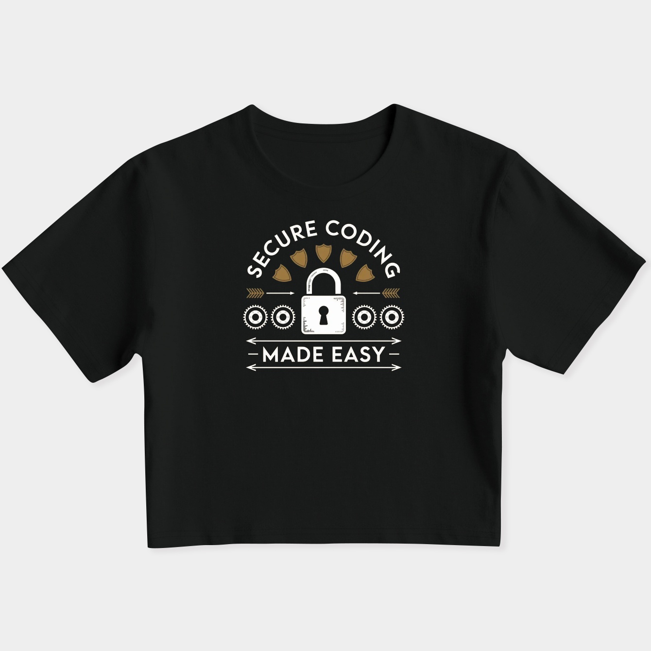 Secure Coding Retro Shield Badge Women's Slim Fit Baby Tee