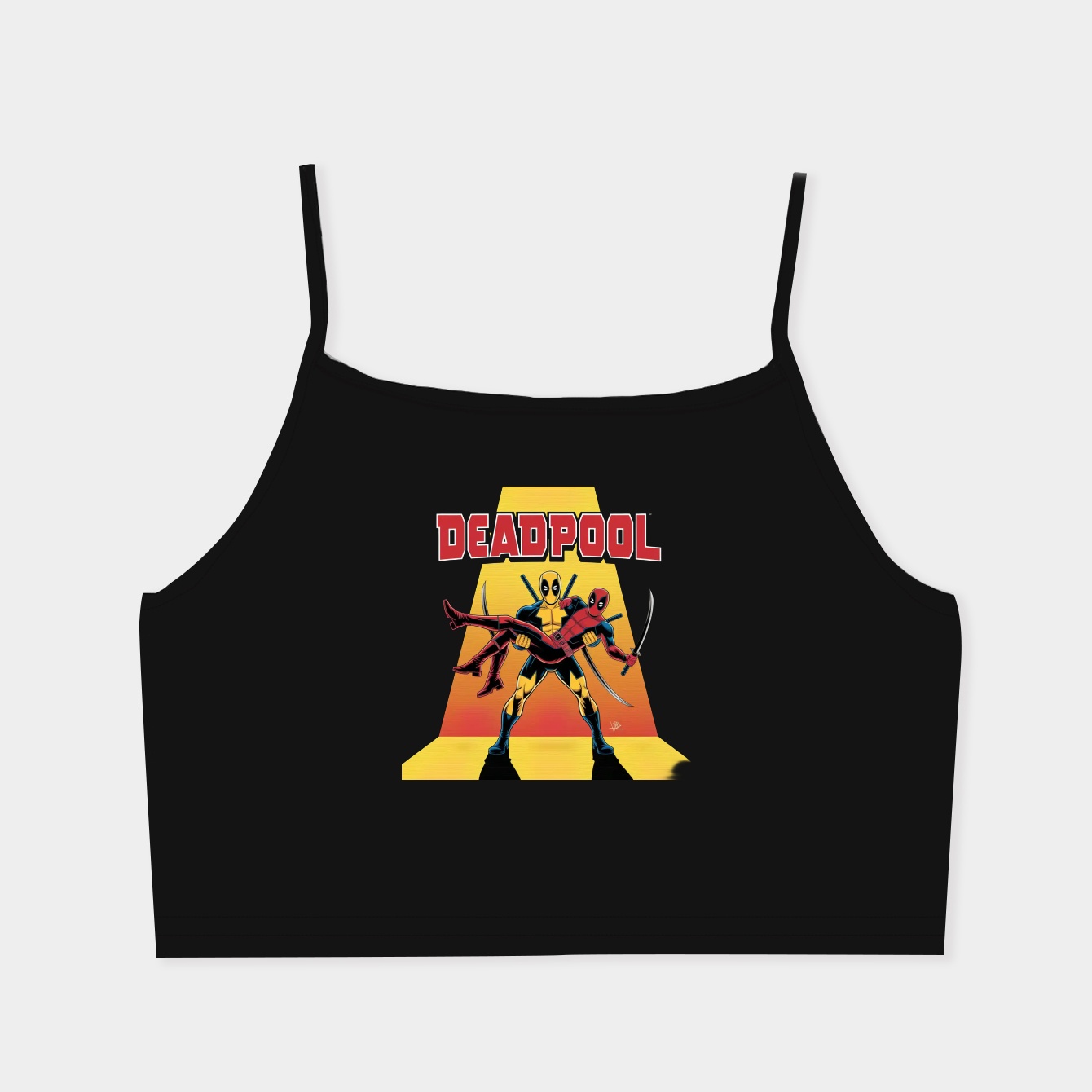 Deadpool & Wolverine Damsel Deadpool Women's  Spaghetti Strap Tank Top