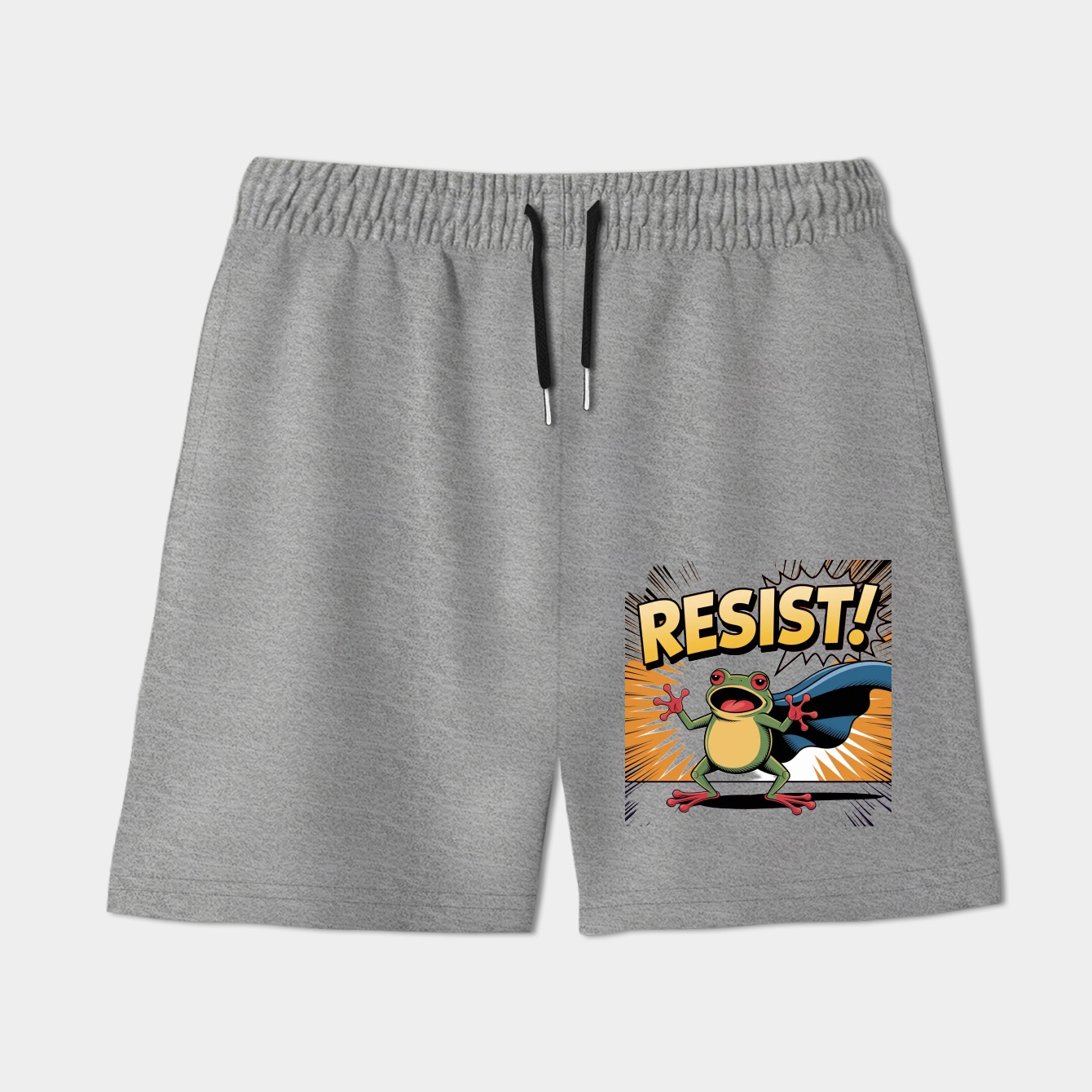 RESIST Shouting Cartoon Frog Women's Shorts