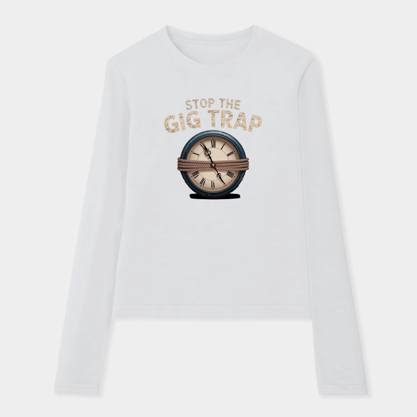 Stop the Gig Trap Time Women's Soft Long Sleeve T-Shirt