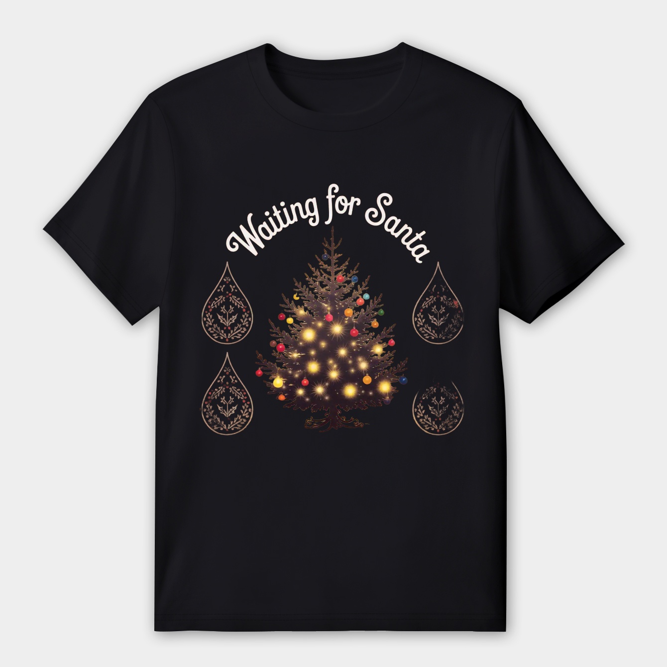 Waiting for Santa Christmas Tree Women's Premium Soft T-Shirt