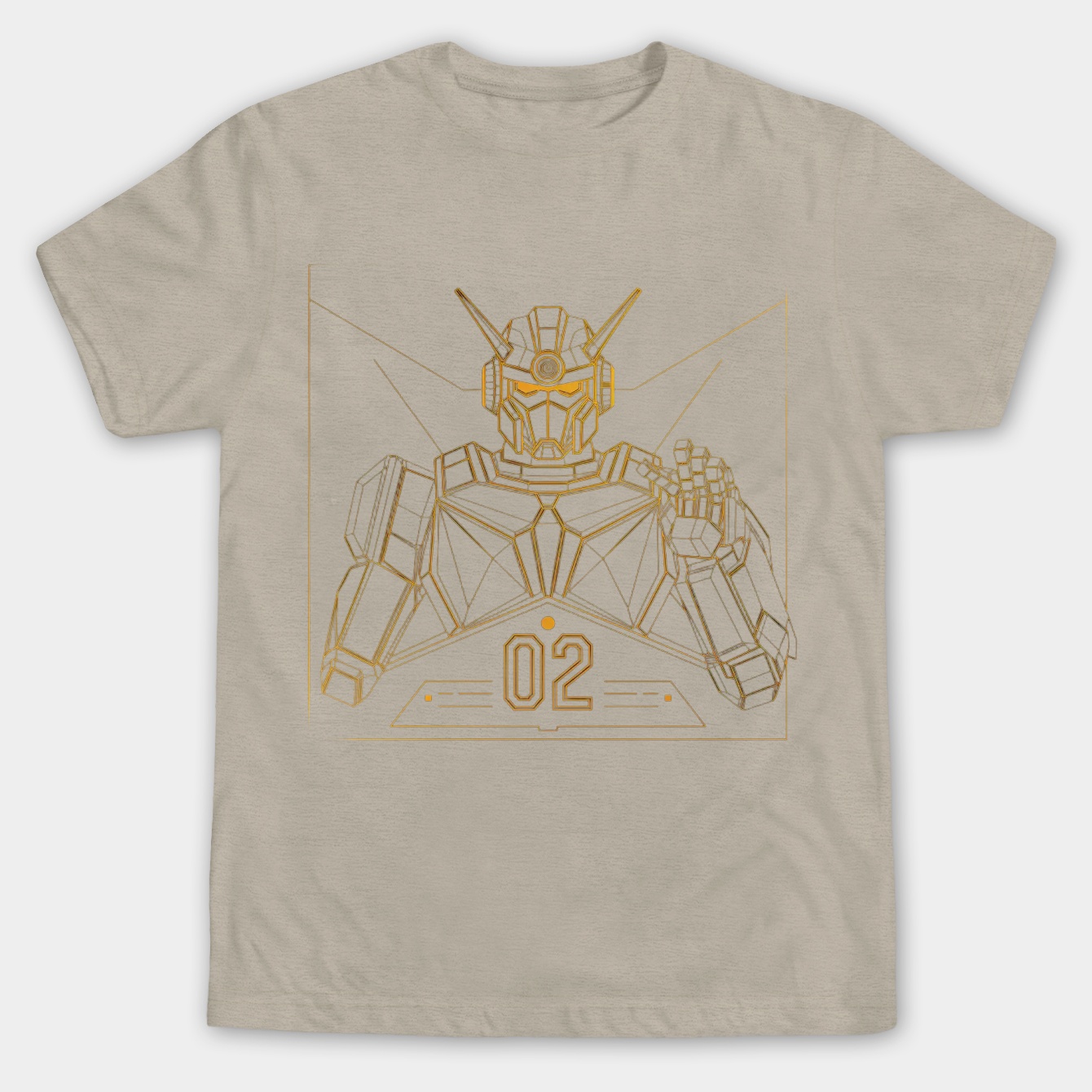 EVA_02 Mecha Linework Design Men's Big & Tall T-shirt