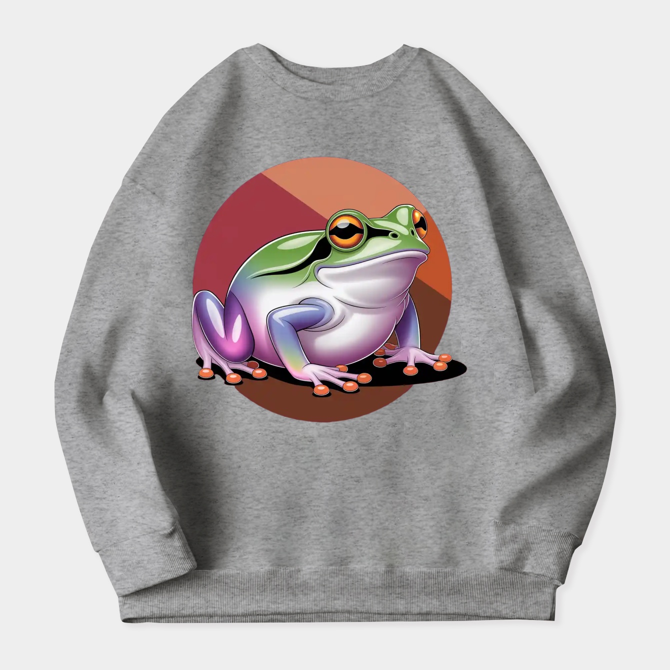 cute frog butt Women's Crewneck Sweatshirt