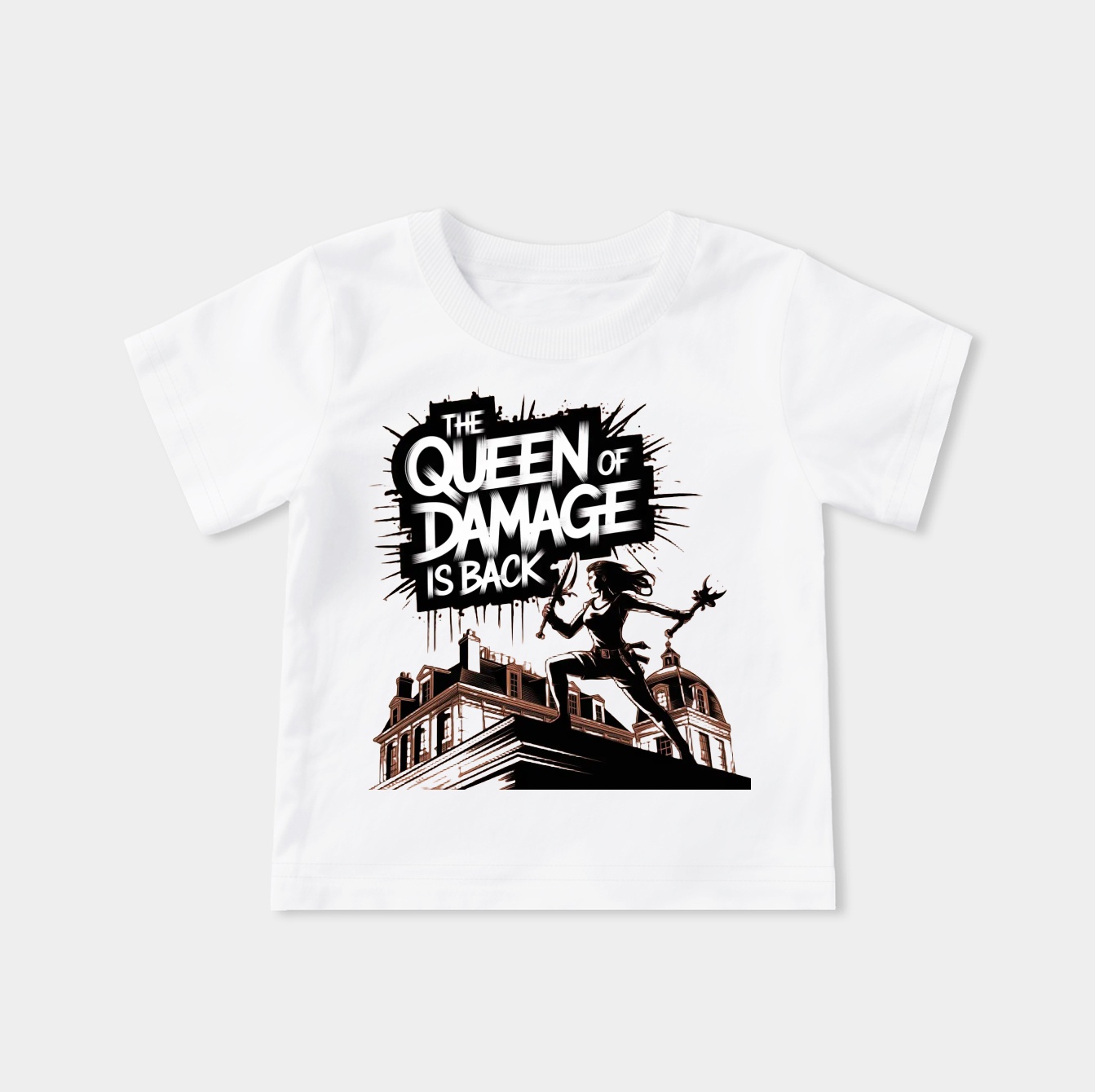 Queen of Damage Graffiti Reign Youth Classic T-Shirt