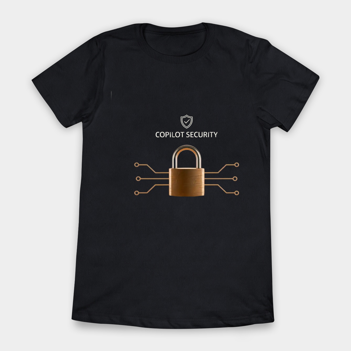 Vintage Copilot Security Padlock Badge Women's T-Shirt