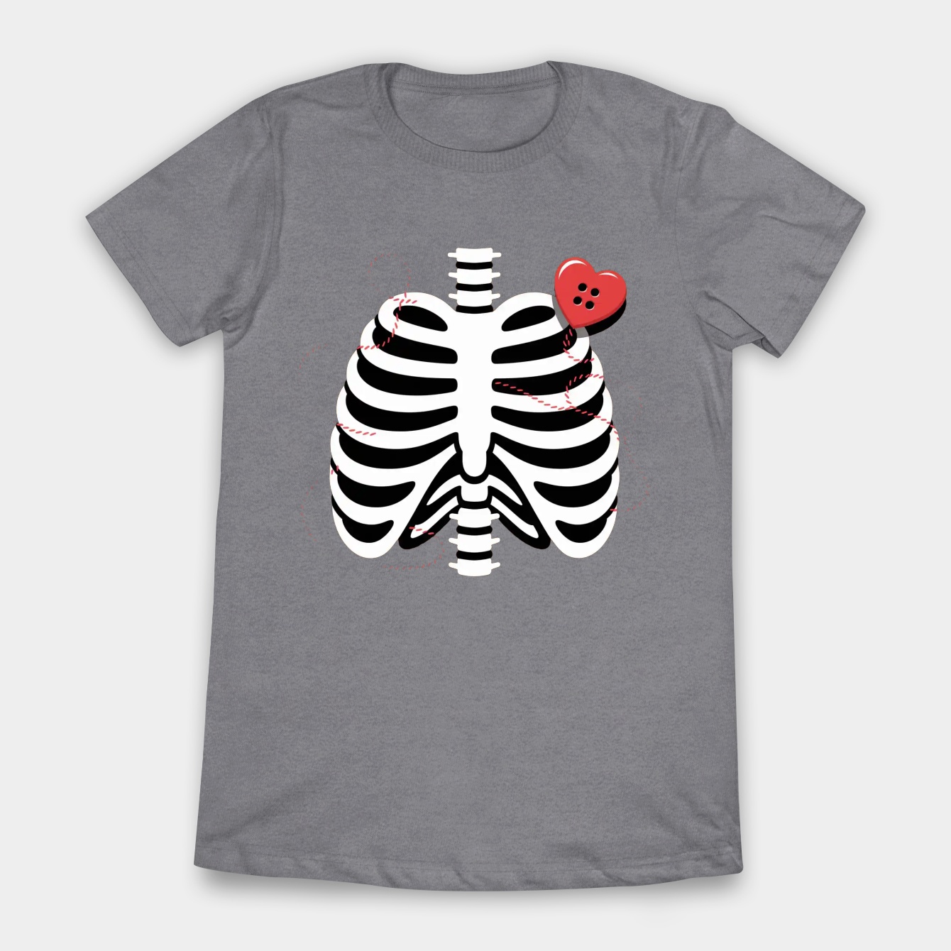 heart.shaped.button Women's T-Shirt