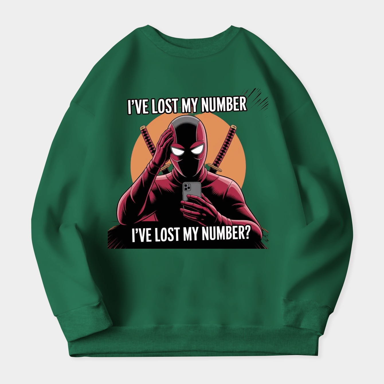 Deadpool Lost My Number Women's Crewneck Sweatshirt