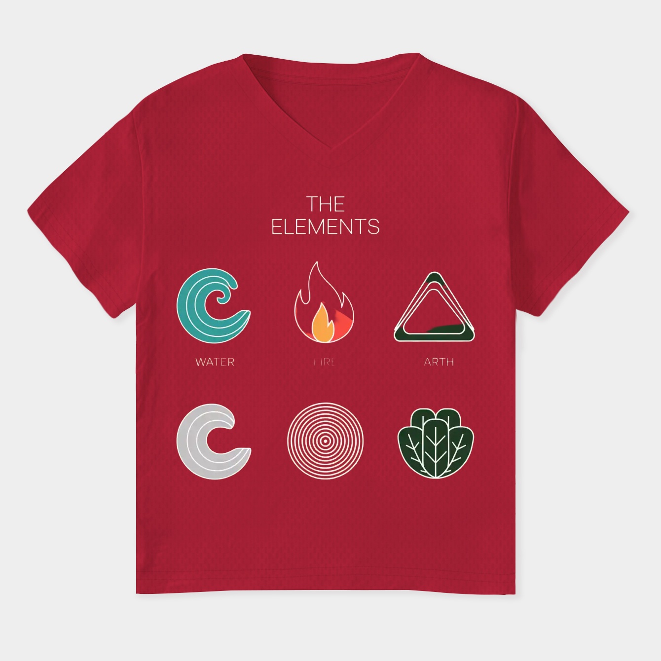 The Five Elements Avatar Women's Plus Size V-Neck T-Shirt