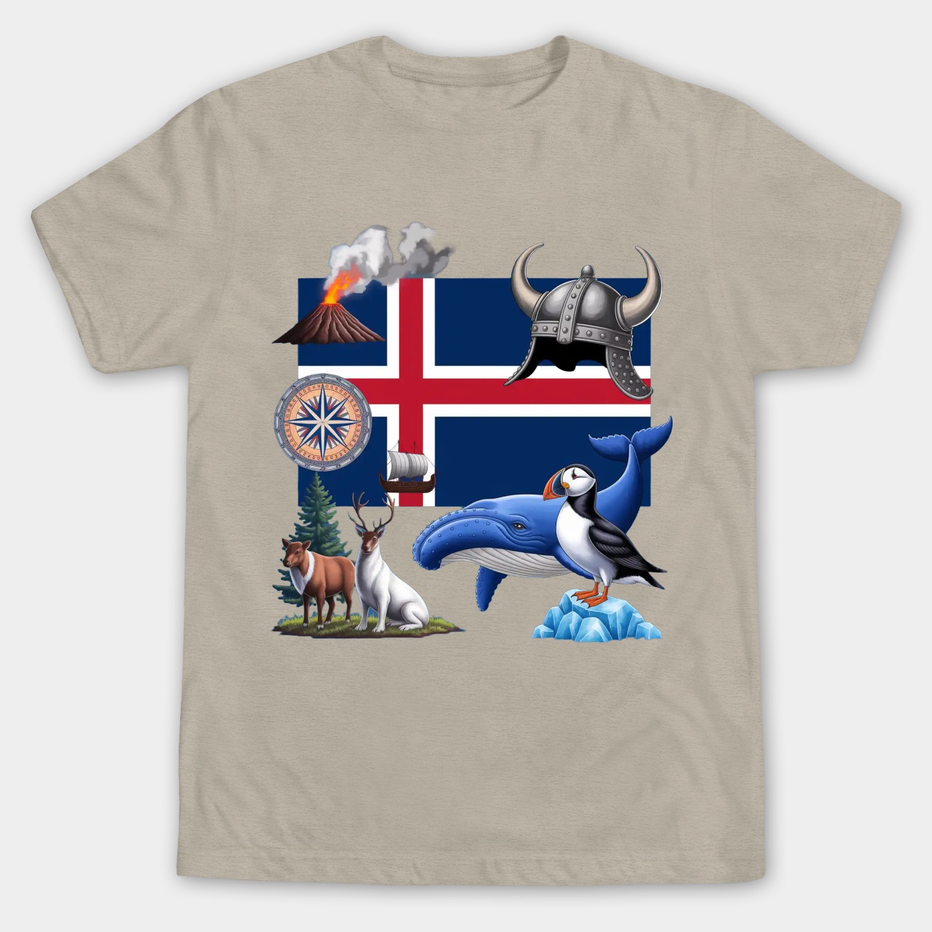 Iceland Pride Men's Big & Tall T-shirt