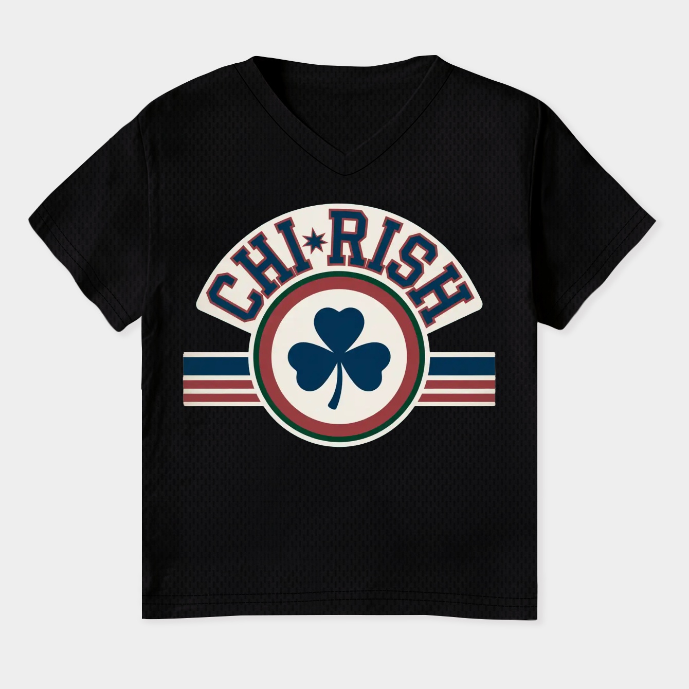 CHI-RISH Shamrock Emblem Women's Plus Size V-Neck T-Shirt