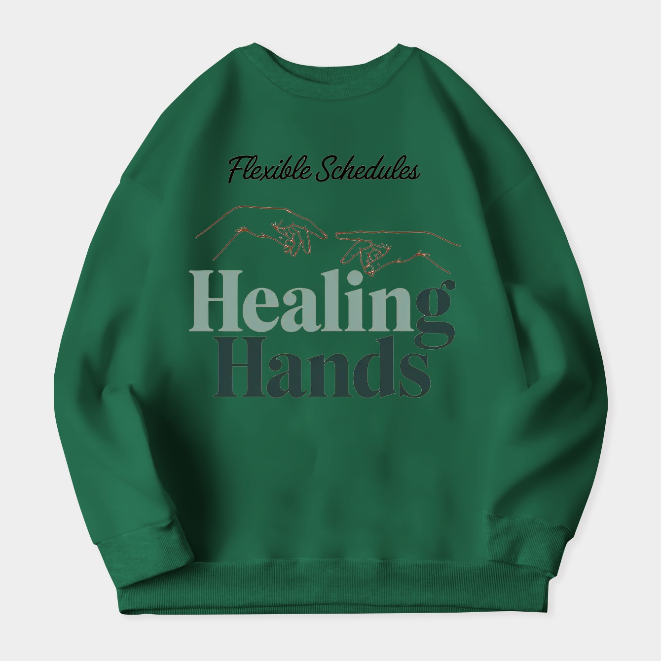Healing Hands Flexible Schedules Women's Plus Size Sweatshirt