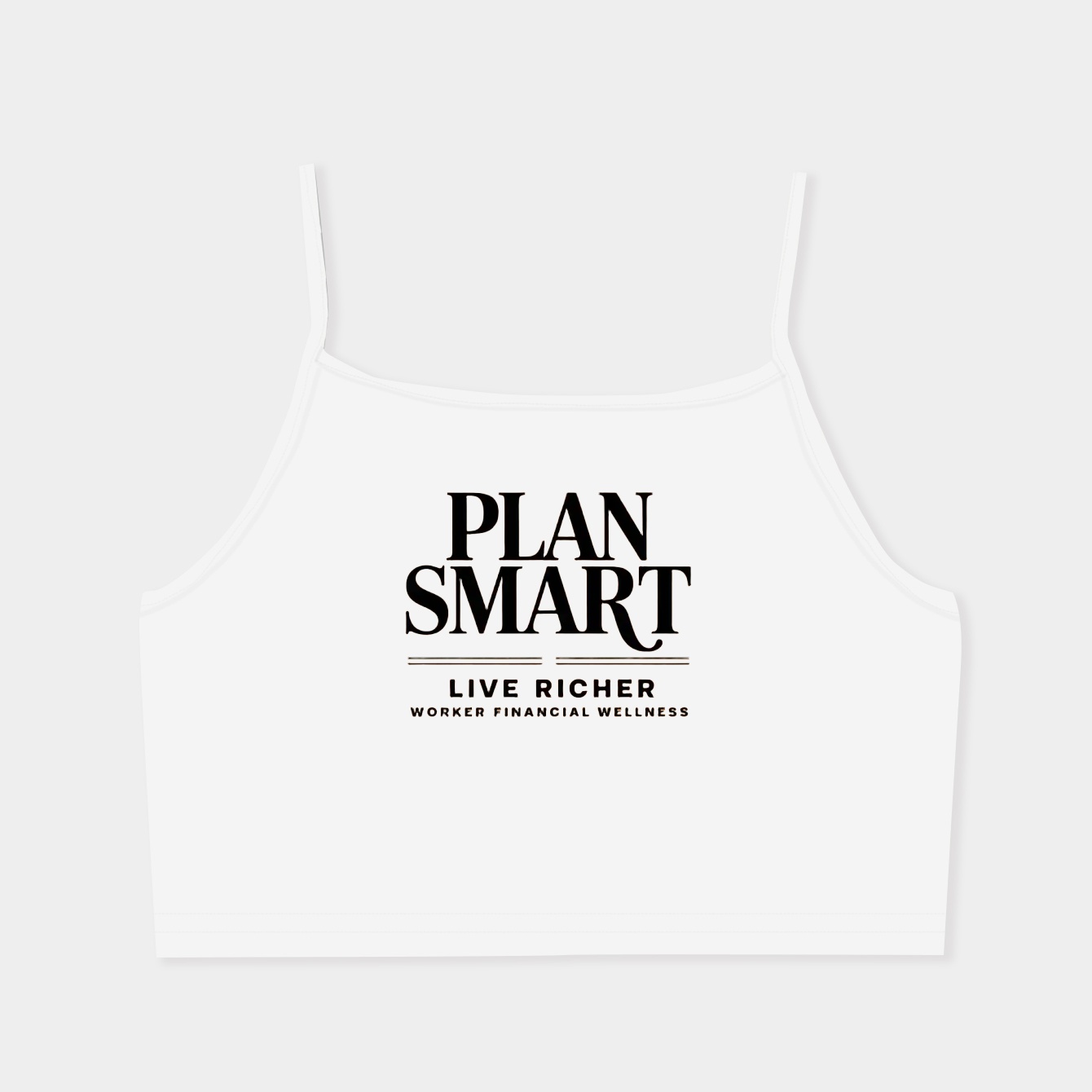 Plan Smart, Live Richer Women's  Spaghetti Strap Tank Top
