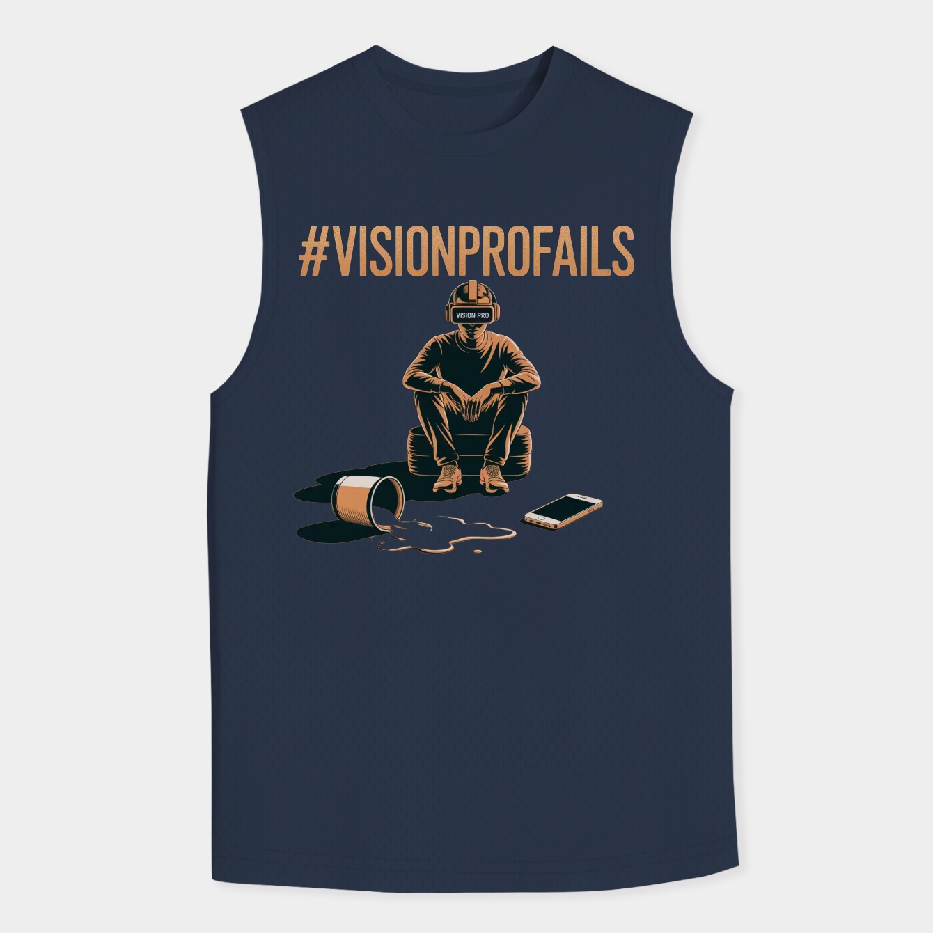 #VisionProFails: Lost in Tech Men's Big & Tall Tank Top