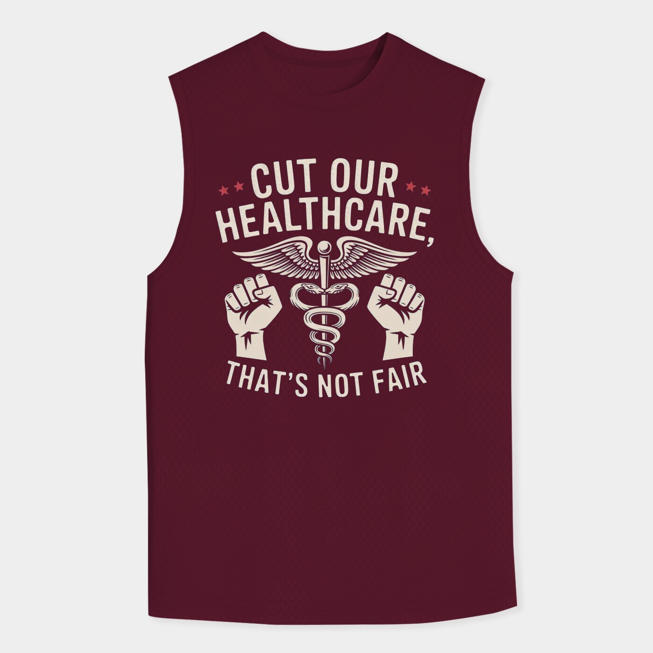 Healthcare Justice: Stand for Fairness Men's Big & Tall Tank Top