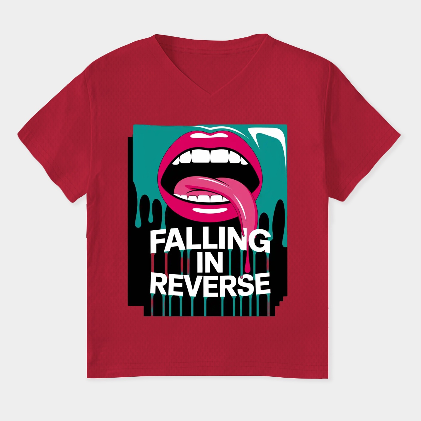 Reverse the Fall A Journey with Falling In Reverse Women's Plus Size V-Neck T-Shirt