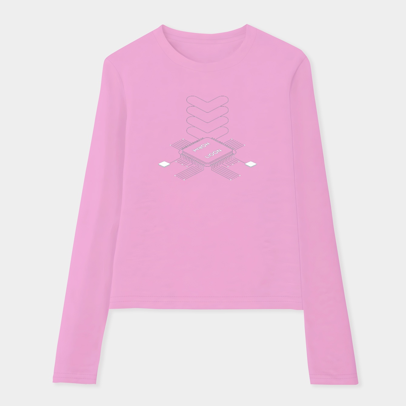 Quantum Chip Retro Fusion Women's Soft Long Sleeve T-Shirt