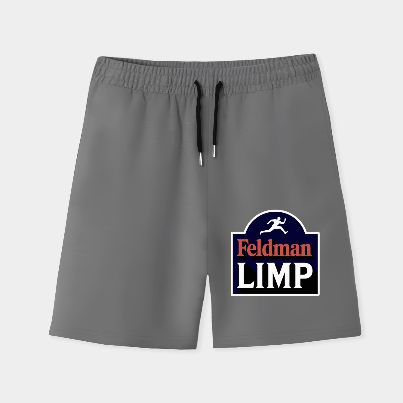 Feldman Limp Logo Design Men's Quick-Dry Athletic Shorts