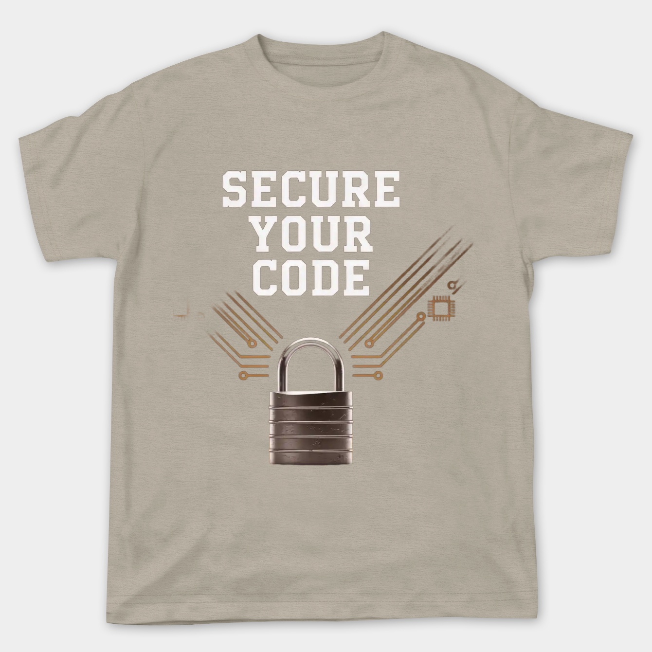 Secure Your Code Retro Padlock