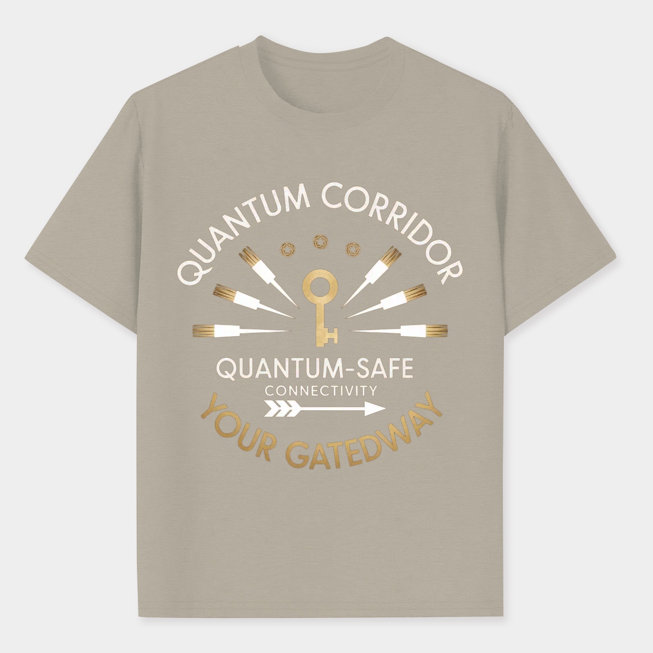 Quantum Corridor: Vintage Cyber Gateway Men's Performance Athletic T-Shirt