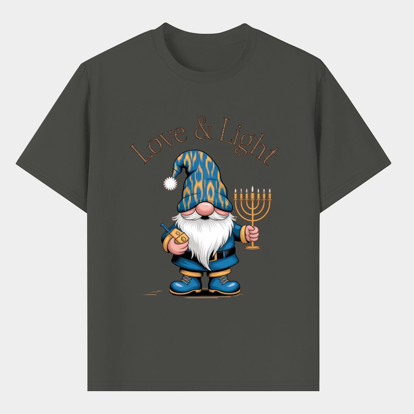 Hanukkah Gnome Love & Light Men's T-Shirt