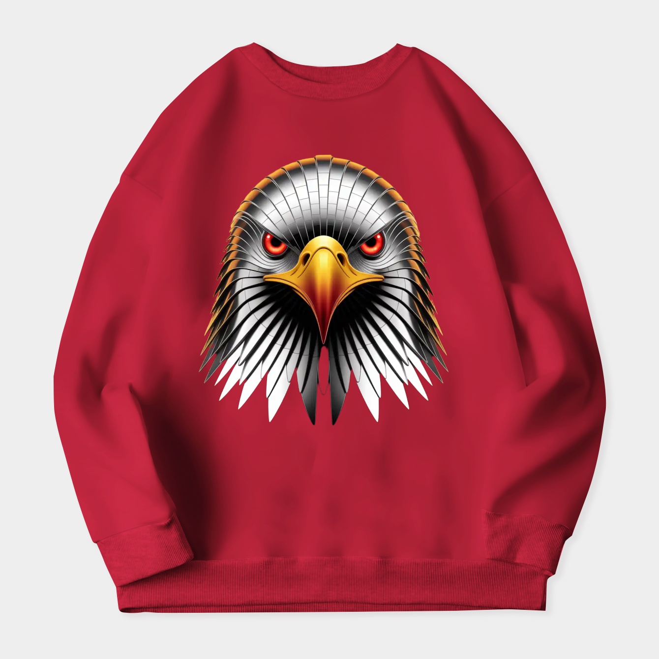 iron eagle head design Women's Plus Size Sweatshirt