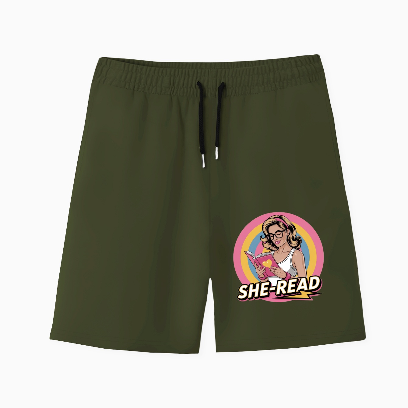 She-Read Empowered Reader Men's Quick-Dry Athletic Shorts