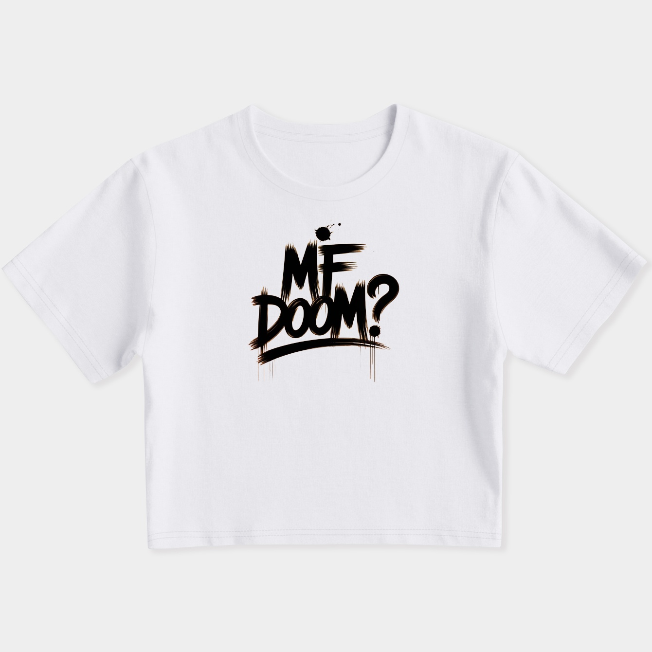 Mf-Doom Ink Blots Women's Slim Fit Baby Tee